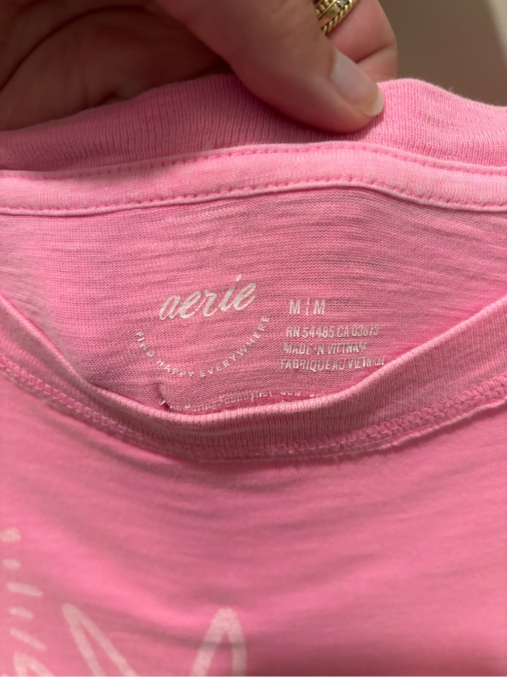 Aerie Pink Graphic Statue of Liberty Oversized Tee - Picture 3 of 3